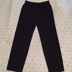 J.Jill Wearever Lightweight Black Seamed Trousers